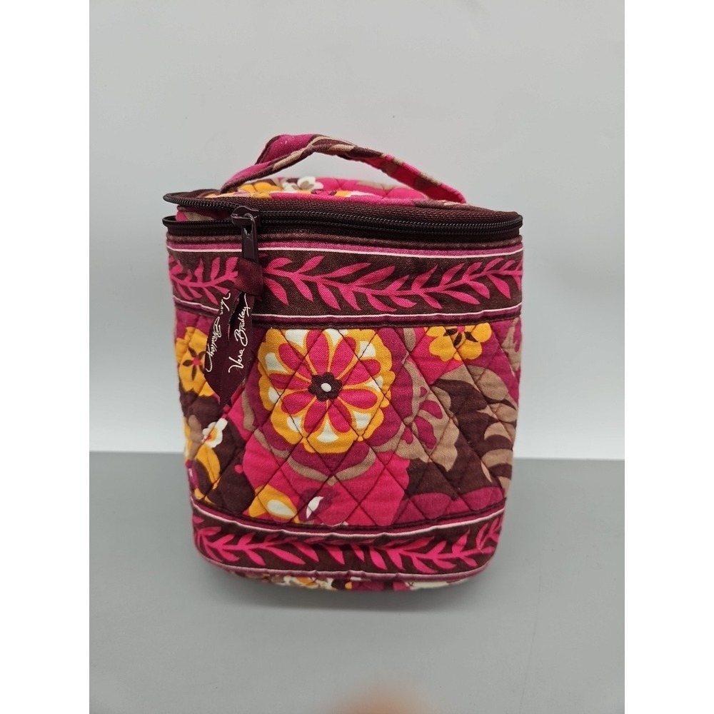 Vera Bradley‎ Pucinni Lunch Bag Insulated Hot or Cold Floral Purple Pink Brown